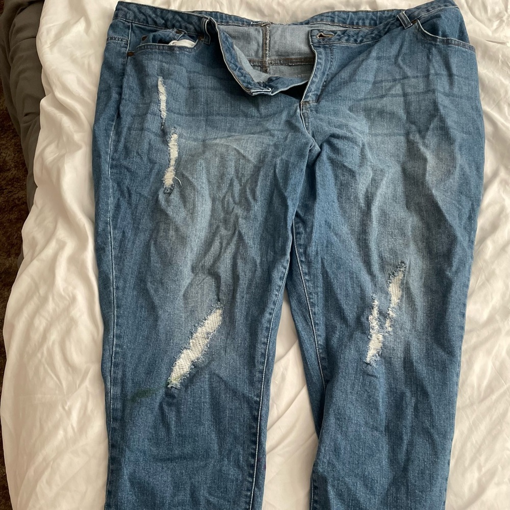 Women within Girlfriend jeans